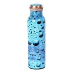 Design Decor Gallery Sky Blue Meena Copper Bottle Sky Meena Design, 1000 Ml