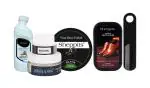 Sheppits Premium Shoe Shiner (Neutral), Shoe Polish (Black), Shoe Horn (Black), Shoe Cream, & Suede or Nubuck Shoes Cleaner Combo | Shoe Care Kit
