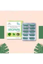 Arlak Aropapa papaya leaf extract 10 Capsules Helps in Viral Fever (Pack of 1)
