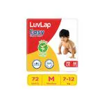 LUV LAP Easy Pant Style Baby Diapers, Medium (M), 72 Count, For babies of Upto 7-12kg with Aloe Vera Lotion for rash protection, with upto 12hr protection, Diapers