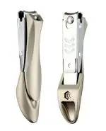 Beauté Secrets Nail Cutter Clippers With Curved Nail File, Fingernail and Toenail Cutter