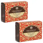 ORGANICOS Rose Soap, Rose Bathing Soap For Women Men For Skin Moisturisation, 100 gm (Pack of 2)