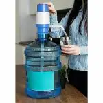 HRUNIQUE Water Bottles Pump , Easy Portable Manual Hand Press Water Pump