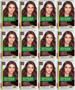 Streax Cream Hair Color for Unisex, 60ml - 5.66 Cinnamon Red (Pack of 12)