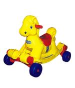 Panda International Yellow Rocking Musical Horse Rider Cum Rocker