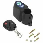 STRAUSS Remote Bicycle Wireless Security Alarm Lock Black - 9.5 x 4 x 6 cm