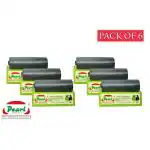 PEARL LUXURY Garbage Bags Medium 180 Pcs | 30 Pcs x Pack of 6 Rolls | 19 x 21 Inch | Dustbin Bags/Trash Bags/Dustbin Covers for Wet and Dry Waste