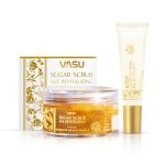 Vasu Age Revitalizing Kit Under Eye Cream And Kumkumadi Tailam Sugar Scrub