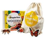 GrapplerTodd India Multicolour Wooden Insects Peg Set (6 Months - 6 Years)