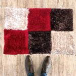 HOWNICE Cotton, Polyester, Microfiber Door Mat (Multicolor, Medium)