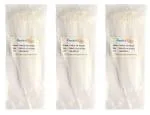 OVG Cable Ties, 8 inch (300 pcs) White Nylon Zip Self Locking with Heavy Duty
