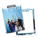 Festiko Frojen Theme Exam Board with Clip (Pack of 1 Pc), Exam Pads for Birthday Return Gifts for Kids, Writing Pads Clipboard with Shiny Steel Finish Clip (Type 1)