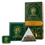 Green Beverages Lemon Ginger Tea - 27 Pyramid bags | Natural Fresh & Pure | Rich in Vitamin C, Weight Loss | Slim Green Tea