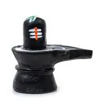 Caristo Lord Shiv Shivling Statue | Shiva Lingam Murti | Shankar Idol (ST-38) Black Resin Statue for Home Décor | Car Dashboard | Mandir Pooja Murti | Temple Puja | Office Table Showpiece