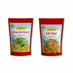 DRYFII - Ready to Eat Oats Upma and Dal Khichdi, Pack of 2, (75x2) Healthy Food, No Preservatives, 100% Natural Ingredients, No Preservatives, No Artificial Colours & Flavours Rehydrated Wt. 550 gm