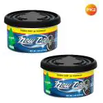 Little Trees Car Freshener - New Car Scent Fiber Can 60 g (Pack of 2)