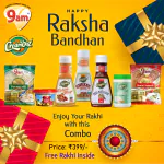 Rakhi Special Gift Combo (Vermicelli Rosted or Plain 75gm+75gm, Jam 100gm, Eggless Mayo 250gm, Cheese 270gm, Pizza Pasta Sauce 310gm, Tandoori Mayo 270gm)