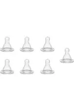 Naughty Kidz Multicolor Silicone Nipple with Key Toy Teether Pack of 9