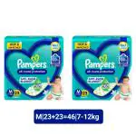 Pampers All Round Protection Pants, Medium Size Baby Diapers - M (23+23Pieces)