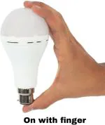Glowing Light - bright forever 12 W White Emergency Bulb