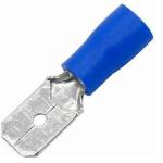 rtsense MDD2-250(75 pcs) + FDFD2-250(75 pcs),Fully Insulated Male Female Spade Bullet Wire Connector Electrical Crimp Terminal Wire Connector  (Blue, Pack of 75)