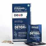 Doko Natural Desi Kahwa Green Tea Box, Herbal Detox Tea for Weight Loss Management & Immunity Boost, Stress Relaxing Aroma, 25 Tea bag with 2 sampler.