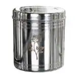 Mili Mercury Kitchen storage container l Ubha Steel Dabba l Stainless Steel Ubha Dabba l steel container for kitchen storage set l steel container set (1150 ml ,Hybrid finish, 1 Piece, 26 Guage)