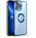 Spring Art Logo View Back Cover Compatible for iPhone 13 Pro Max Blue ColorIphone back cover l Iphone case l Iphone13 pro max back cover l Logo view back cover