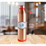 Dr. WaterR Pure Copper Bottle Tamra - 900ml Capacity, Eco-Friendly, Travel Bottle, Gym Bottle, Office Bottle, Ayurveda Benefits