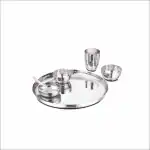 Kitchen Essentials Steel Apple Dinner Set (Hammer ) -6Pcs