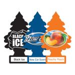 Little Trees Black Ice|New Car Scent|Peachy Peach|Hanging Trees|Combo of 3