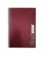 LRS 70 GSM Pure White Paper A5 and A4 Combo Spiral Bound Blank Book (Pack of 2)