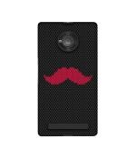 Casotec Pink Mustache Pattern Design Printed Silicon Soft TPU Back Case Cover for Micromax YU Yuphoria