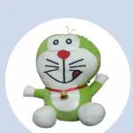 STRAWHAT Cartoon Doremon Character Soft Plush Toy for Kids | Green Colour