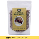 Millet Amma Peanut Butter Millet Muesli - Pack of 1 , 300 Gm , Healthy and Organic Foods , Gluten Free , Zero Refined Sugar , Vegan , Nutrient Rich , Healthy Living