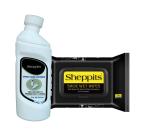 Sheppits Premium Sneakers Cleaner (Natural) & Shoe Wet Wipes Combo | Shoe Care Kit