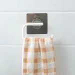 4tens Plastic Self Adhesive Bathroom Napkin Ring Toilet Paper Holder Towel Hanger Rack for Kitchen