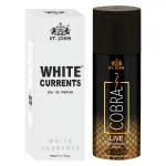 St.John Cobra Deodorant Live 150 ml & Cobra Black Current 50ml Perfume Combo Gift Pack Perfume Body Spray - For Men & Women (200 ml, Pack of 2)