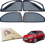 WolkomHome Car Sun Shade with Zipper Magnetic Curtain Windows Shades for I20 Elite