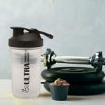 MUMUSO Ultra Power Shaker Bottle 3 in 1 - Black(Set of 2)