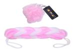 Lonekart Bathing Back Scrubber and Loofah  (Pink)
