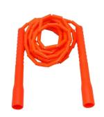 ANTINA Freestyle Long Handle Beaded Jump Rope 10 ft, 1 Inch Beaded Skipping Rope for Tricks(ORANGE)