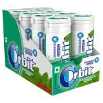 Orbit Sugar-Free Spearmint Chewing Gum, Pack of 8, 22g
