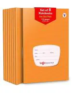 Target One Side Plain Notebooks | 172 Pages | 17 cms x 27 cms | Pack of 8
