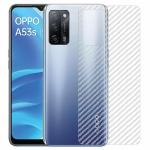 Kite Digital Oppo A53s (5g) Back Screen Protective Film Carbon Fiber Skin Transparent Screen Guard Sticker (Pack of 2)