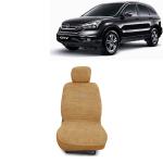 Kingsway Towel Fabric Car Seat Covers for Honda CRV, 2007 - 2011 Model, Material: 100% Cotton, Color : Beige, Complete Set of All Seats (Car Specific Front + Rear Seat Covers)