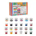 Colourmist Edible Chocolate Powder Colour Assorted 1.5g each, Pack of 12 Colours (Green, Orange, Red, Pink, Yellow, Violet, Blue, Burgundy, Purple, Brown, White, Black) - BV 3005