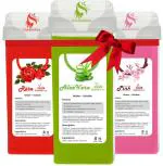 Gorenbliss Rose, Aloevera And Pink Painless Cartridge Wax Refill (Combo Of 3)