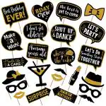 Zyozique Happy Birthday Photo Props Set Of 24 Pieces / Birthday Party Props For Kids / Happy Birthday Party Supplies / Birthday Decoration / Birthday