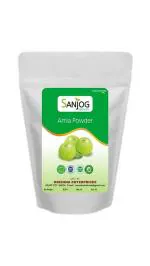 SANJOG HEENA Natural Amla Powder for Hair Growth (100 Grams) | Ideal for Hair, Skin, Eating, and Drinking | Pure and Natura (1)